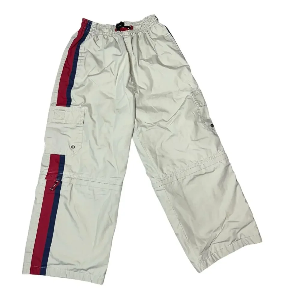 Vintage Carter's Y2K color-block long rugby shirt and cargo pants outfit boys 6